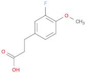 3-(3-fluoro-4-methoxyphenyl)propionic acid