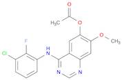 4-((3-chloro-2-fluorophenyl)amino)-7-methoxyquinazolin-6-yl acetate