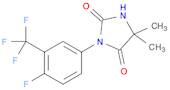 5,5-dimethyl-3-(α,α,α,4-tetrafluoro-3-tolyl)hydantoin