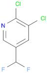 Pyridine, 2,3-dichloro-5-(difluoromethyl)- (9CI)