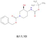 TRANS-BENZYL 4-((TERT-BUTOXYCARBONYL)AMINO)-3-HYDROXYPIPERIDINE-1-CARBOXYLATE