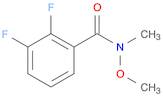 2,3-DIFLUORO-N-METHOXY-N-METHYLBENZAMIDE