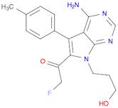 1-[4-Amino-7-(3-hydroxypropyl)-5-(4-methylphenyl)-7H-pyrrolo[2,3-d]pyrimidin-6-yl]-2-fluoroethanone