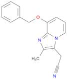 2-METHYL-8-(PHENYLMETHOXY)IMIDAZO[1,2-A]PYRIDINE-3-ACETONITRILE