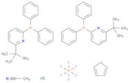 Acetonitrilebis[2-diphenylphosphino-6-t-butylpyridine]cyclopentadienylruthenium(II) hexafluorophos…