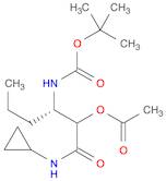 CarbaMic acid, [(1S)-1-[1-(acetyloxy)-2-(cyclopropylaMino)-2-oxoethyl]butyl]-, 1,1-diMethylethyl e…