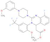 4-Quinazolineacetic acid, 8-fluoro-3,4-dihydro-2-[4-(3-Methoxyphenyl)-1-piperazinyl]-3-[2-Methox...