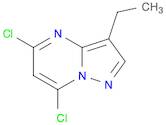 Pyrazolo[1,5-a]pyrimidine, 5,7-dichloro-3-ethyl- (9CI)