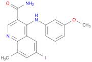 6-iodo-4-(3-MethoxyphenylaMino)-8-Methylquinoline-3-carboxaMide