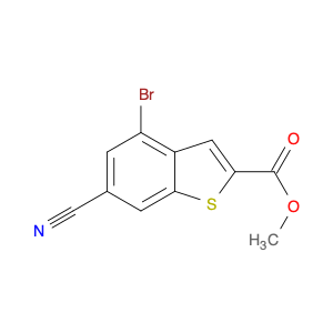 Benzo[b]thiophene-2-carboxylic acid, 4-broMo-6-cyano-, Methyl ester