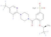 [4-(3-Fluoro-5-trifluoromethylpyridin-2-yl)piperazin-1-yl][5-Methylsulfonyl-2-[((S)-2,2,2-triflu...