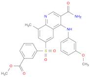 Methyl 3-(3-carbaMoyl-4-(3-MethoxyphenylaMino)-8-Methylquinolin-6-ylsulfonyl)benzoate