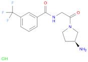 Benzamide, N-[2-[(3S)-3-amino-1-pyrrolidinyl]-2-oxoethyl]-3-(trifluoromethyl)-, hydrochloride (1