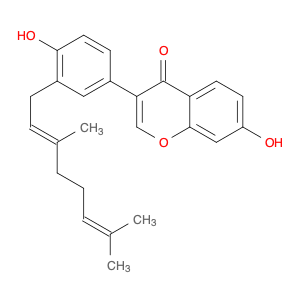 3-[3-[(2E)-3,7-Dimethyl-2,6-octadien-1-yl]-4-hydroxyphenyl]-7-hydroxy-4H-1-benzopyran-4-one