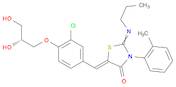 (2Z,5Z)-5-(3-chloro-4-((R)-2,3-dihydroxypropoxy)benzylidene)-2-(propyliMino)-3-(o-tolyl)thiazoli...