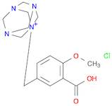 3,5,7-Triaza-1-azoniatricyclo[3.3.1.13,7]decane, 1-[(3-carboxy-4-methoxyphenyl)methyl]-, chloride