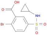 2-Bromo-5-(N-cyclopropylsulfamoyl)benzoic acid