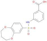 3-(3,4-Dihydro-2H-1,5-benzodioxepine-7-sulfonamido)benzoic acid