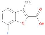 7-Fluoro-3-methylbenzofuran-2-carboxylic acid