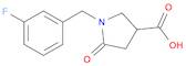 1-(3-fluorobenzyl)-5-oxopyrrolidine-3-carboxylic acid