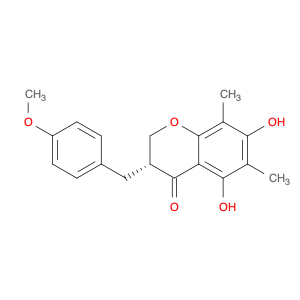 (3R)-2,3-Dihydro-5,7-dihydroxy-3-[(4-methoxyphenyl)methyl]-6,8-dimethyl-4H-1-benzopyran-4-one