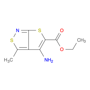 ETHYL 4-AMINO-3-METHYLTHIENO[2,3-C]ISOTHIAZOLE-5-CARBOXYLATE