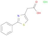 4-Thiazoleacetic acid, 2-phenyl-, hydrochloride (1