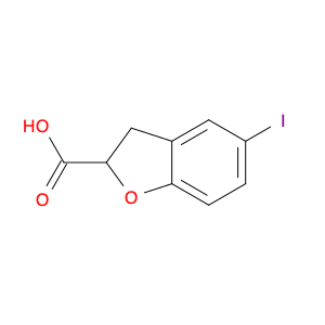 5-Iodo-2,3-dihydrobenzofuran-2-carboxylic acid