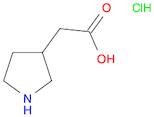 3-Pyrrolidineacetic acid,hydrochloride