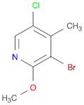 3-BroMo-5-chloro-2-Methoxy-4-Methylpyridine