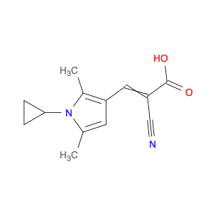 2-Cyano-3-(1-cyclopropyl-2,5-dimethyl-1H-pyrrol-3-yl)prop-2-enoic Acid