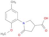 1-(2-Methoxy-5-methylphenyl)-5-oxopyrrolidine-3-carboxylic acid