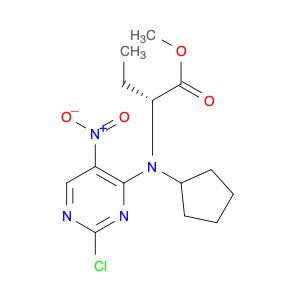 (R)-Methyl 2-((2-chloro-5-nitropyrimidin-4-yl)(cyclopentyl)amino)butanoate