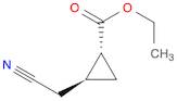 Cyclopropanecarboxylic acid, 2-(cyanomethyl)-, ethyl ester, trans- (9CI)