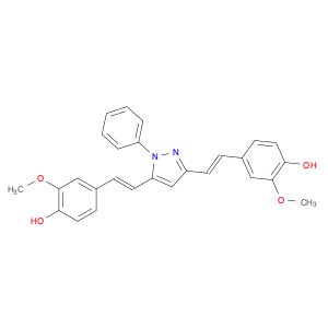 4-[2-[3-[2-(4-Hydroxy-3-methoxyphenyl)ethenyl]-1-phenyl-1H-pyrazol-5-yl]ethenyl]-2-methoxyphenol