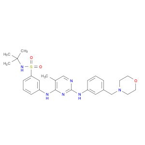 N-(1,1-Dimethylethyl)-3-[[5-methyl-2-[[3-(4-morpholinylmethyl)phenyl]amino]-4-pyrimidinyl]amino]be…