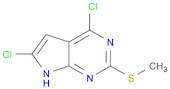 4,6-dichloro-2-(methylthio)-7H-pyrrolo[2,3-d]pyrimidine