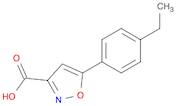 5-(4-ETHYL-PHENYL)-ISOXAZOLE-3-CARBOXYLIC ACID