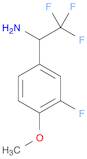 2,2,2-TRIFLUORO-1-(3-FLUORO-4-METHOXY-PHENYL)-ETHYLAMINE