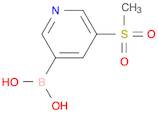 5-(METHYLSULFONYL)-3-PYRIDINEBORONIC ACID