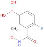 4-FLUORO-3-[(METHOXYAMINO)CARBONYL]BENZENEBORONIC ACID 98