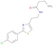 N-(2-(2-(4-chlorophenyl)thiazol-4-yl)ethyl)butyraMide