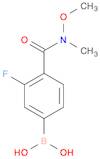 3-FLUORO-4-[(N-METHOXY-N-METHYL)CARBAMOYL]BENZENEBORONIC ACID 98