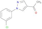 1-[1-(3-chlorophenyl)-1H-pyrazol-4-yl]ethanone