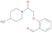 2-[2-(4-methyl-1-piperidinyl)-2-oxoethoxy]benzaldehyde