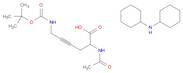 DL-2-ACETAMIDO-6-(BOC-AMINO)-4-HEXYNOIC ACID DCHA