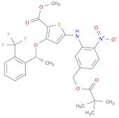 (R)-Methyl 5-(2-nitro-5-(pivaloyloxyMethyl)phenylaMino)-3-(1-(2-(trifluoroMethyl)phenyl)ethoxy)t...