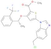 (R)-Methyl 5-(6-(chloroMethyl)-1H-benzo[d]iMidazol-1-yl)-3-(1-(2-(trifluoroMethyl)phenyl)ethoxy)th…