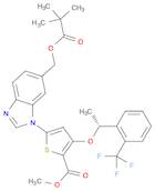 (R)-Methyl 5-(6-(pivaloyloxyMethyl)-1H-benzo[d]iMidazol-1-yl)-3-(1-(2-(trifluoroMethyl)phenyl)etho…