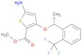 2-Thiophenecarboxylic acid, 5-aMino-3-[(1R)-1-[2-(trifluoroMethyl)phenyl]ethoxy]-, Methyl ester